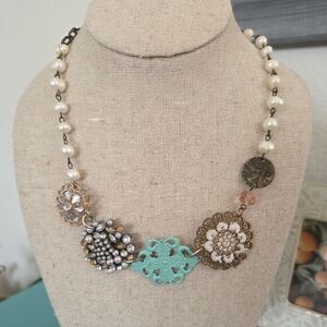 Multi-Color Floral Necklace